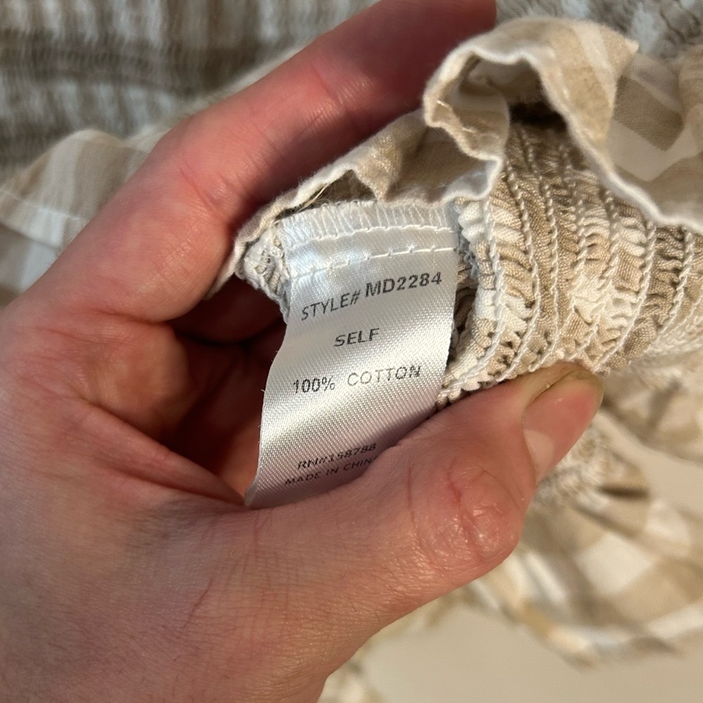 Mable Smocked Tie Front Ruffle Mini Dress - Picture 5 of 5